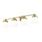 Z-Lite Vaughn Vanity, 4-Light, 7.75 In.W x 31.5 In.L x 9.5 In.H, Luxe Gold/Matte Opal 735-4V-LG - alternate 3